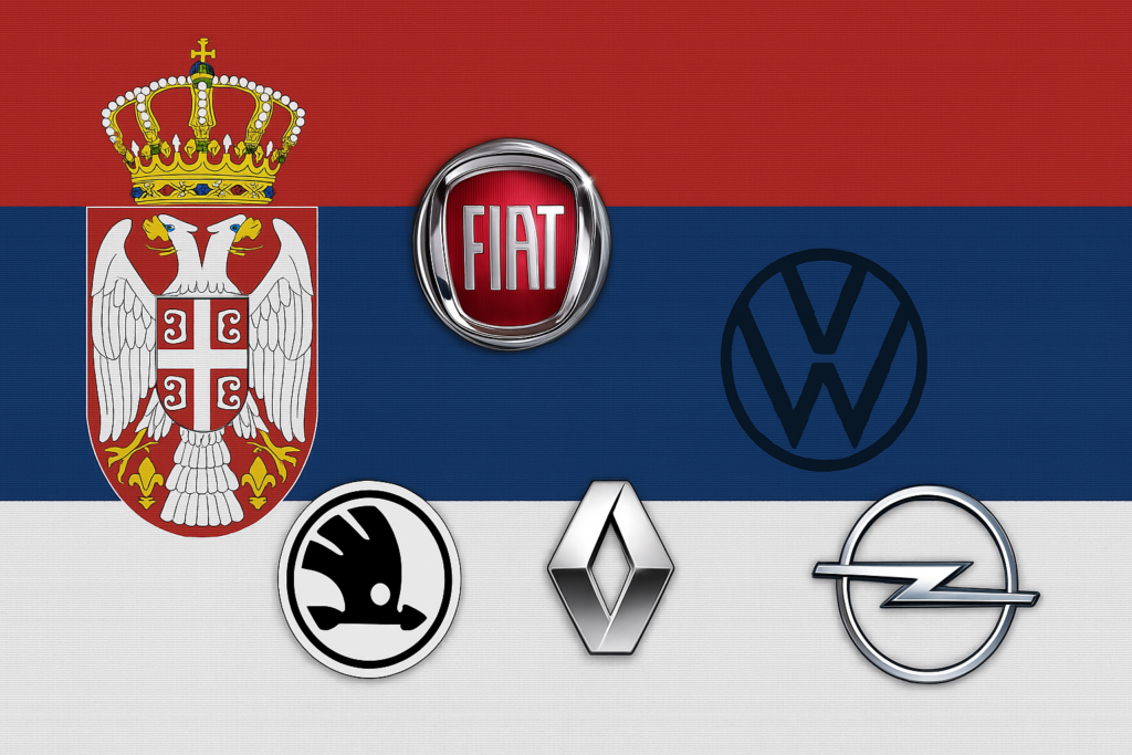 Najpopularnije marke automobila u Srbiji: Koji brendovi dominiraju tržištem 2025. godine?